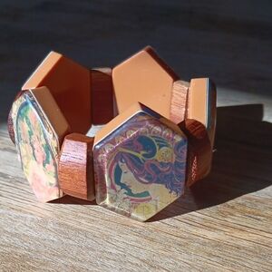 Hexagonal Art Deco Bracelet